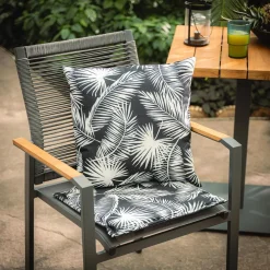 Poduszka na krzesło, czarna, SAMBA, 40x40 cm