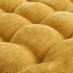 Poduszka na krzesło musztardowa DALLAS 40x40 cm