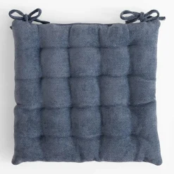 Poduszka na krzesło niebieska DALLAS 40x40 cm