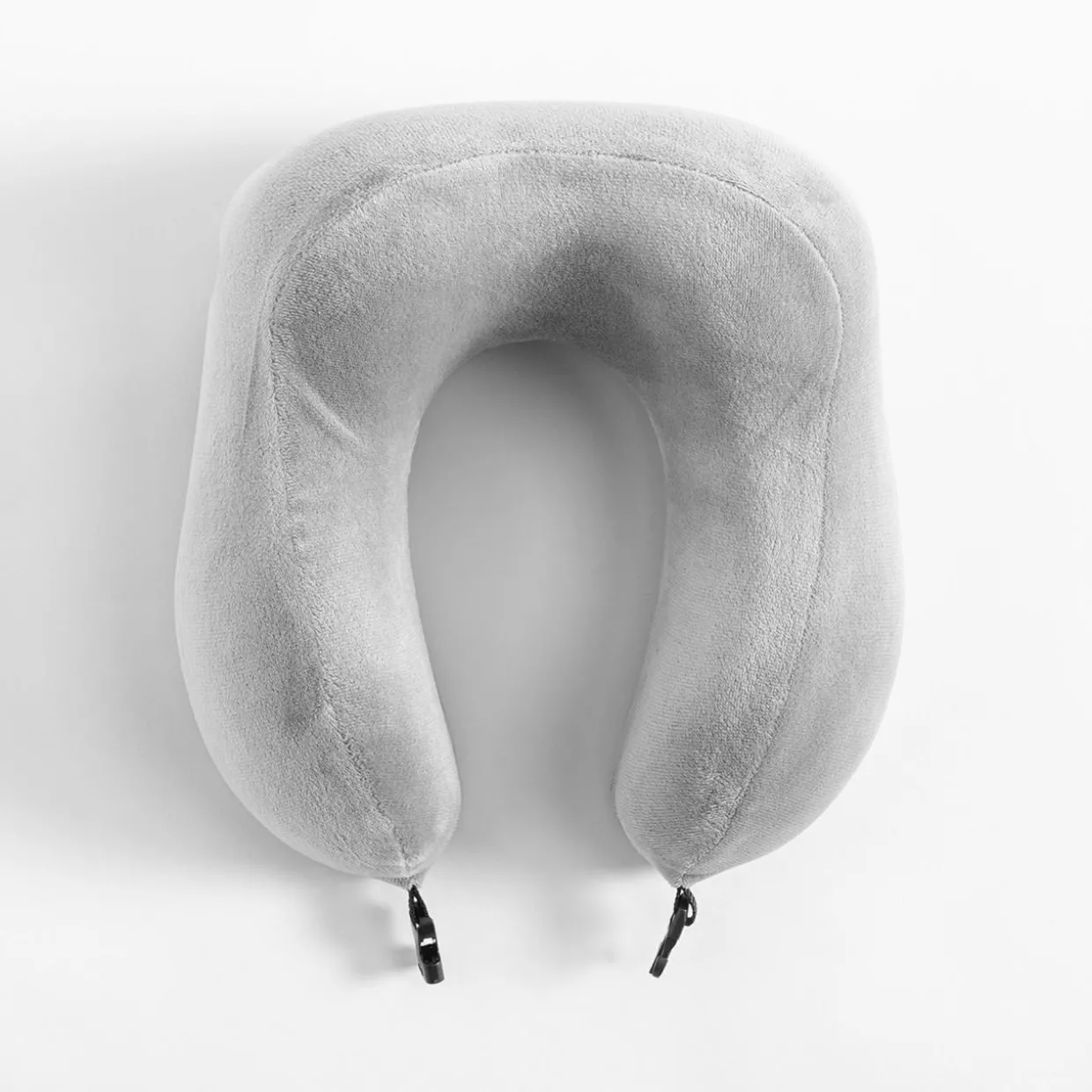 Poduszka podróżna rogal szara 30x27x10 cm