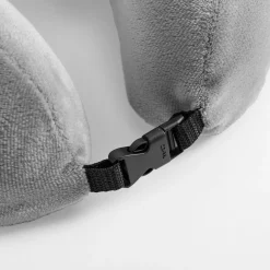 Poduszka podróżna rogal szara 30x27x10 cm