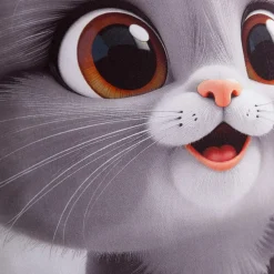 Poduszka przytulanka KOTEK 40x40 cm