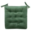 Poduszka siedzisko na krzesło butelkowa zieleń VELVIO 40x40 cm