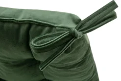 Poduszka siedzisko na krzesło butelkowa zieleń VELVIO 40x40 cm