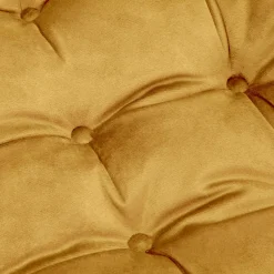 Poduszka siedzisko na krzesło musztardowa VELVIO 40x40 cm