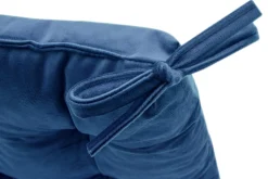 Poduszka siedzisko na krzesło granatowa VELVIO 40x40 cm