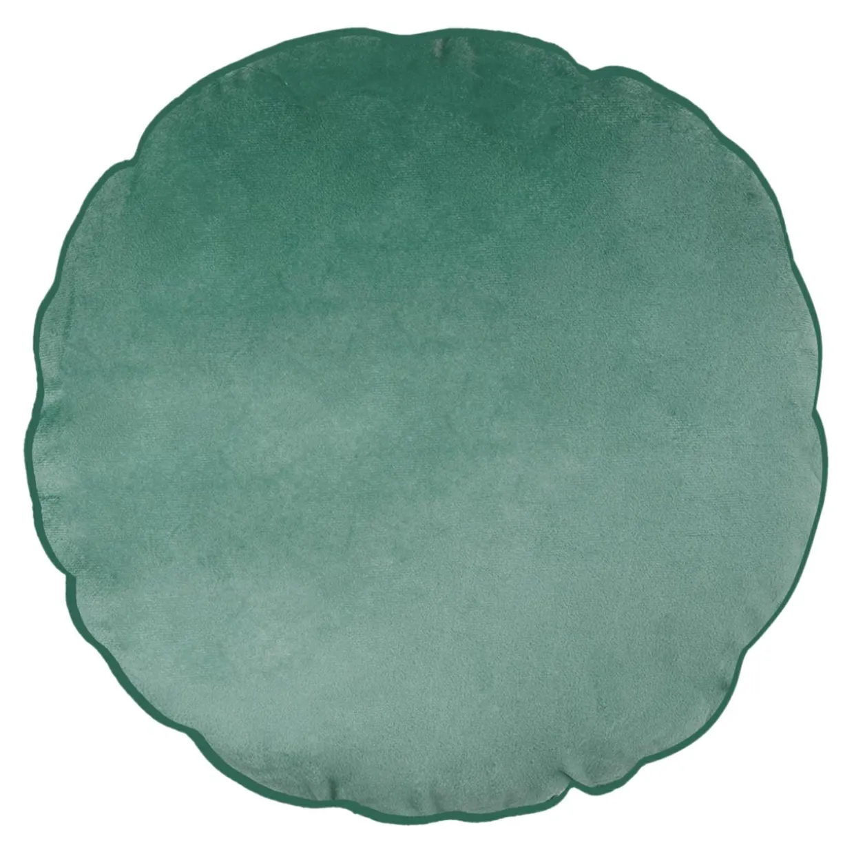 Poduszka welurowa w liście zielona LAURIEL JOEY 45 cm