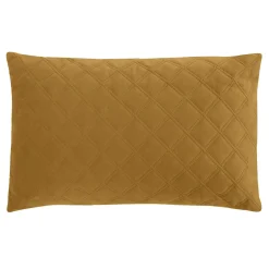 Poduszka z pianki termoelastycznej musztardowa EMMA 40x60 cm
