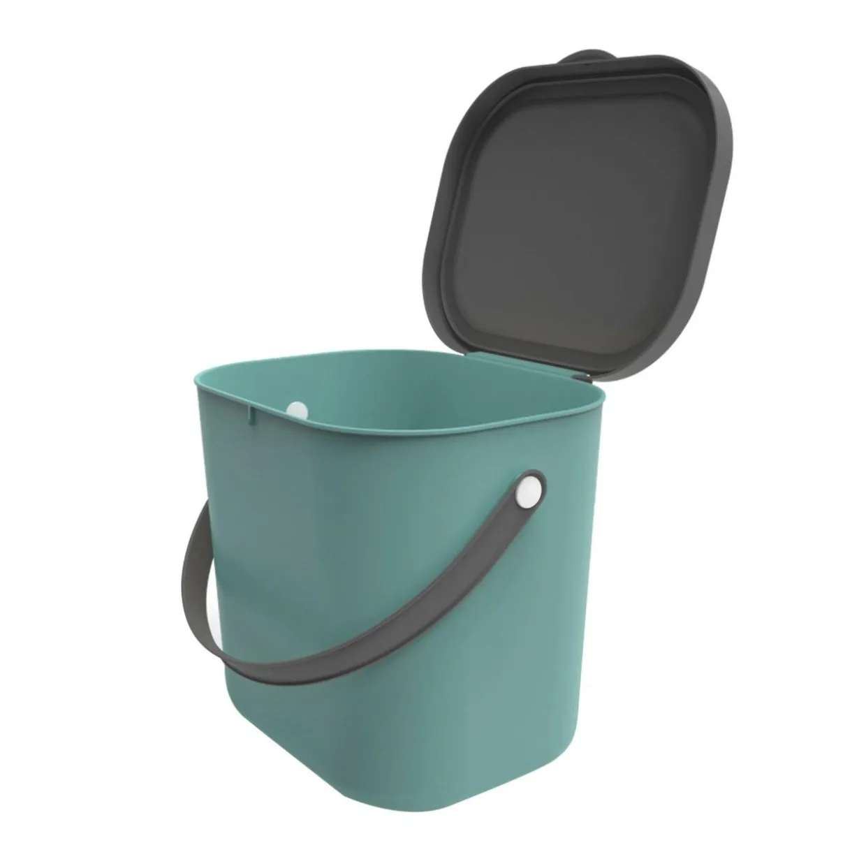 Pojemnik do segregacji zielony ALBULA, 6 l