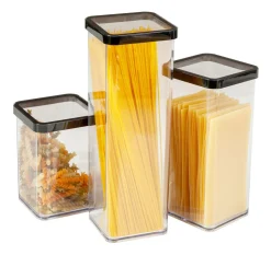 Pojemnik do żywności wysoki LOFT czarny 1,5 l