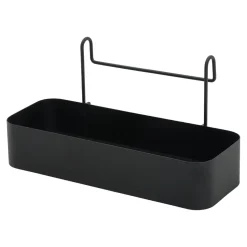 Pojemnik do zawieszenia na reling kuchenny czarny