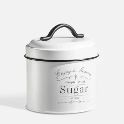 Pojemnik kuchenny biały SUGAR 13 cm