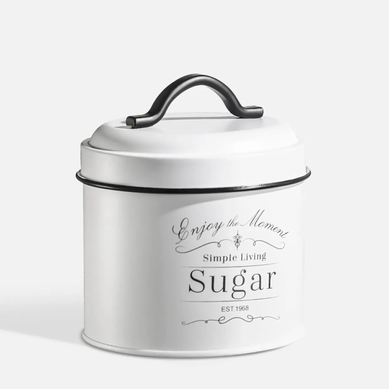 Pojemnik kuchenny biały SUGAR 13 cm