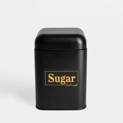 Pojemnik kuchenny czarny SUGAR 19 cm