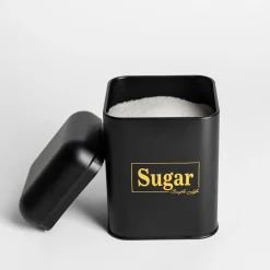Pojemnik kuchenny czarny SUGAR 19 cm