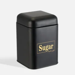 Pojemnik kuchenny czarny SUGAR 19 cm