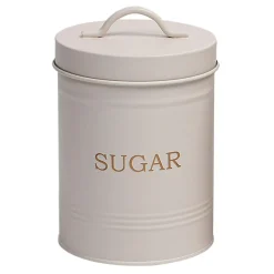 Pojemnik kuchenny na cukier biały 15 cm