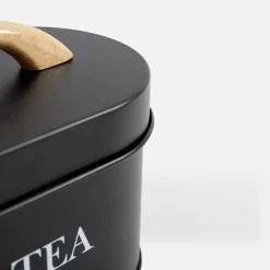 Pojemnik kuchenny na herbatę czarny 15 cm