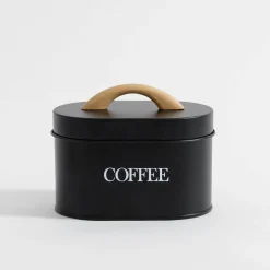 Pojemnik kuchenny na kawę czarny 15 cm