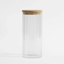 Pojemnik kuchenny z bambusową pokrywką 1000 ml