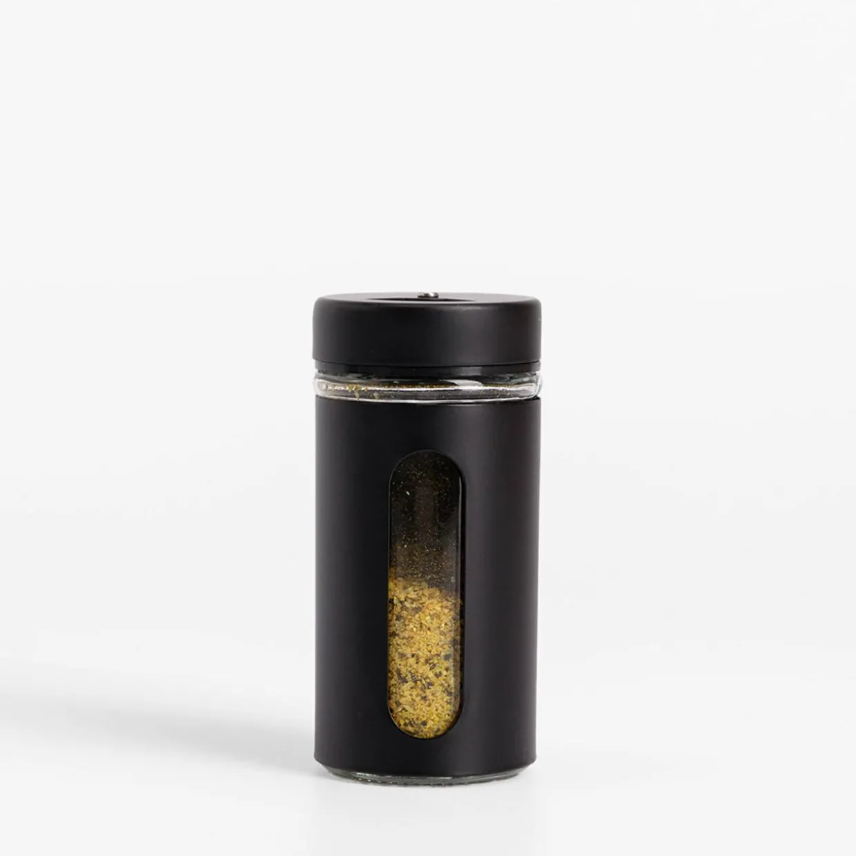 Pojemnik kuchenny z posypywaczem czarny 120 ml