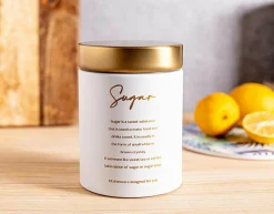 Pojemnik na cukier biały SUGAR 11x15 cm