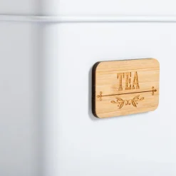 Pojemnik na herbatę z bambusową tabliczką TEA