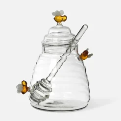 Pojemnik na miód z figurkami pszczół BEE 440 ml