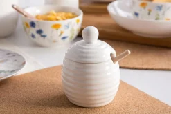 Pojemnik na miód z pokrywką i czerpakiem 11,5 cm