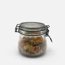 Pojemnik szklany ryflowany 450 ml