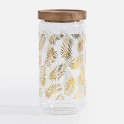 Pojemnik szklany z akacjową pokrywą 980 ml