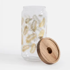 Pojemnik szklany z akacjową pokrywą 980 ml