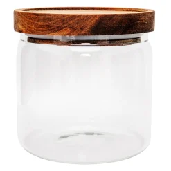 Pojemnik szklany z akacjową pokrywką 700 ml