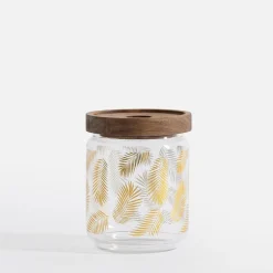 Pojemnik szklany z akacjową pokrywą 495 ml