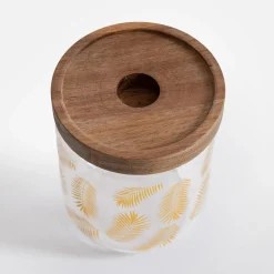 Pojemnik szklany z akacjową pokrywą 495 ml