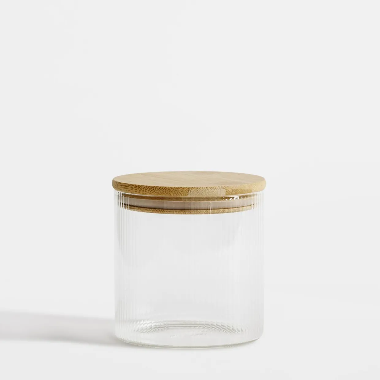 Pojemnik szklany z bambusową pokrywką 600 ml