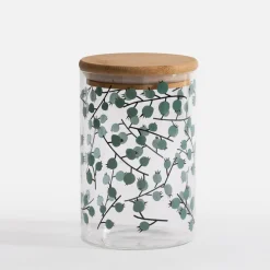 Pojemnik szklany z bambusową pokrywką 850 ml