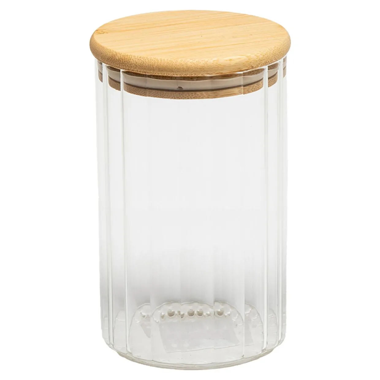Pojemnik szklany z bambusową pokrywką 670 ml