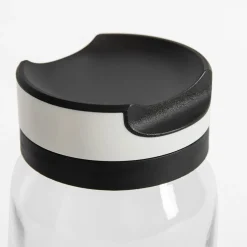 Pojemnik szklany z czarno-białą pokrywką 1 l