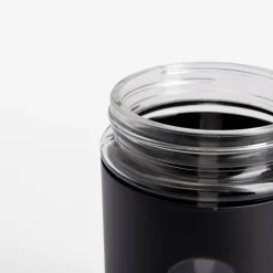 Pojemnik szklany z metalową pokrywką czarny 1350 ml