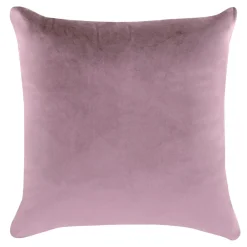 Poszewka dekoracyjna różowa welurowa VELVIO 45x45 cm