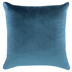 Poszewka dekoracyjna welurowa niebieska VELVIO 45x45 cm