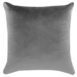 Poszewka dekoracyjna welurowa szara VELVIO 45x45 cm