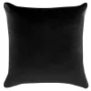 Poszewka dekoracyjna welurowa czarna VELVIO 45x45 cm