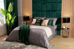 Poszewka dekoracyjna zielona z ważką AURE 45x45 cm