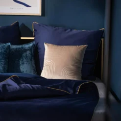 Poszewka na poduszkę beżowa RITZ 45x45 cm