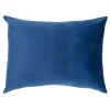 Poszewka na poduszkę welurowa niebieska BELLO 45x60 cm