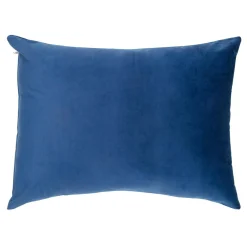 Poszewka na poduszkę welurowa niebieska BELLO 45x60 cm