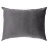 Poszewka na poduszkę welurowa szara BELLO 45x60 cm