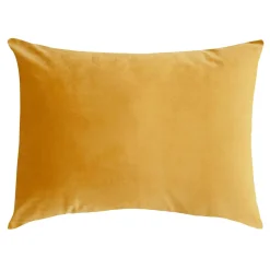 Poszewka na poduszkę welurowa żółta BELLO 45x60 cm